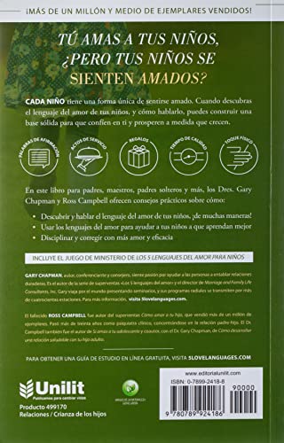 Los 5 lenguajes del amor de los niños: El Secreto Para Amar a Los Ninos de Manera Eficaz