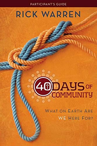 Curriculum Kit-40 Days Of Community Study Guide w/DVD [Misc. Supplies] [Jan 01, 2012] Warren Rick