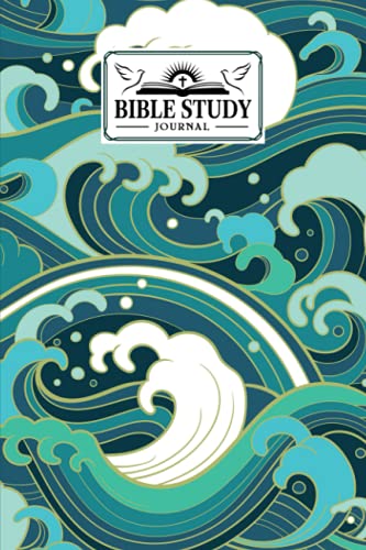 Bible Study Journal: Bible Study Journal Sea Waves Cover, SOAP Sermon Notes Journal | Design by Bodo Sander | 120 Pages, Size 6" x 9"