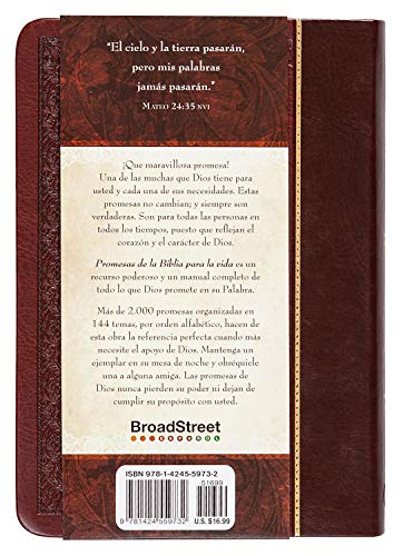 Promesas de la Biblia Para La Vida: Un Manual Indispensable Para Cada Una de Sus Necesidades