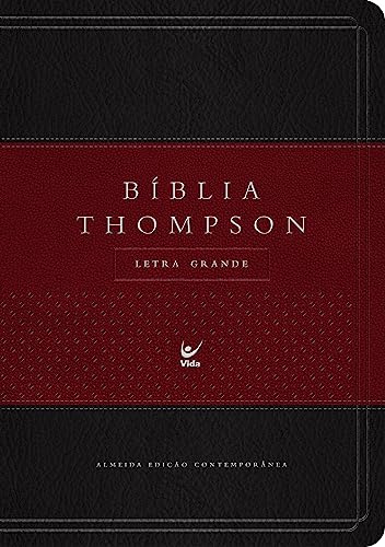 biblia de estudo thompson grande luxo vinho e preta indice