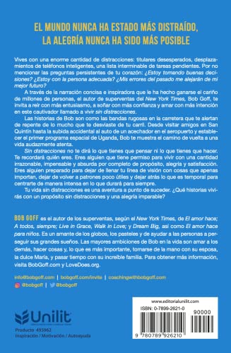 Sin distracciones: Encuentra tu propósito redescubre tu alegría (Spanish Edition)