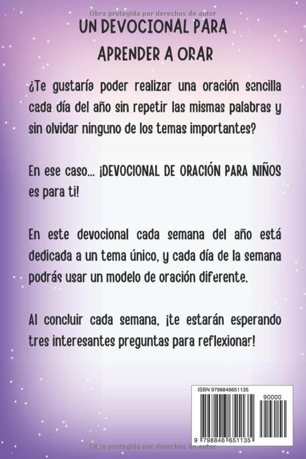 DEVOCIONAL DE ORACIÓN PARA NIÑOS: Oraciones para todo el año (Spanish Edition)