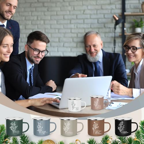 ▶ 20 tazas de café cristianas a granel de 12 onzas con versículo bíblico esmaltado, citas religiosas, regalos de agradecimiento a los empleados, para mujeres, hombres, compañeros de trabajo