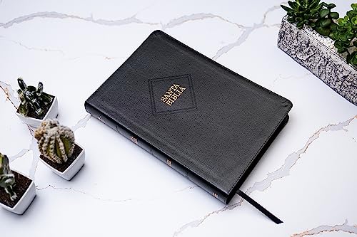 RVR 1960 Biblia letra supergigante edición 2023, negro piel fabricada / RVR 1960 Super Giant Print Bible 2023 edition, Black Bonded Leather: Con Referencias. Nueva Tipografía