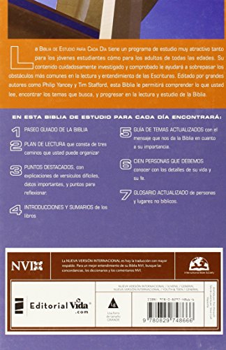 NVI La Biblia de Estudio Para Cada Dia, Tapa Dura