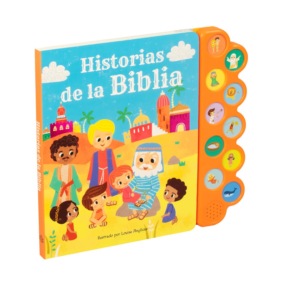 Libro infantil: Historias de la biblia con 10 botones con sonido