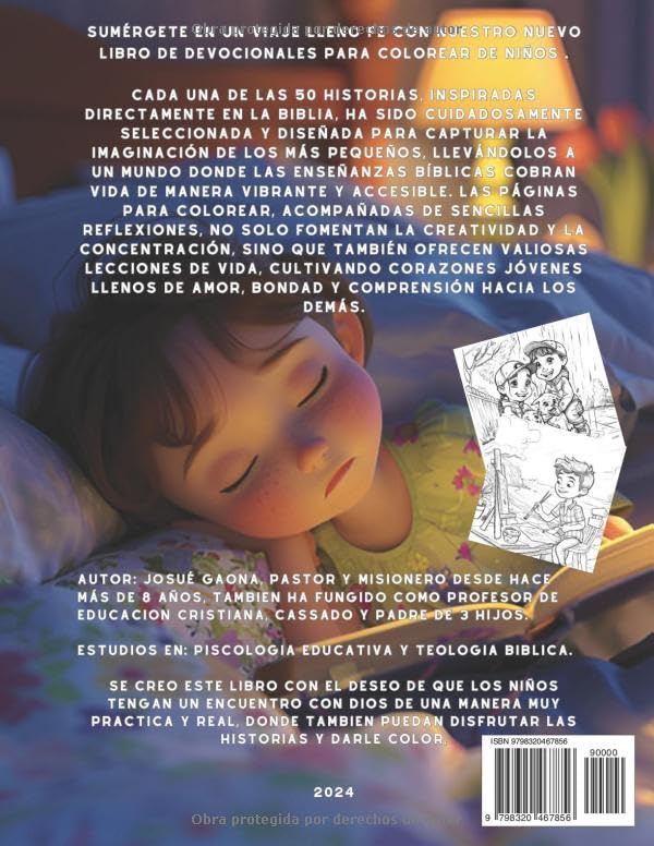 DEVOCIONALES BIBLICOS PARA NIÑOS: LIBRO PARA COLOREAR (Spanish Edition)