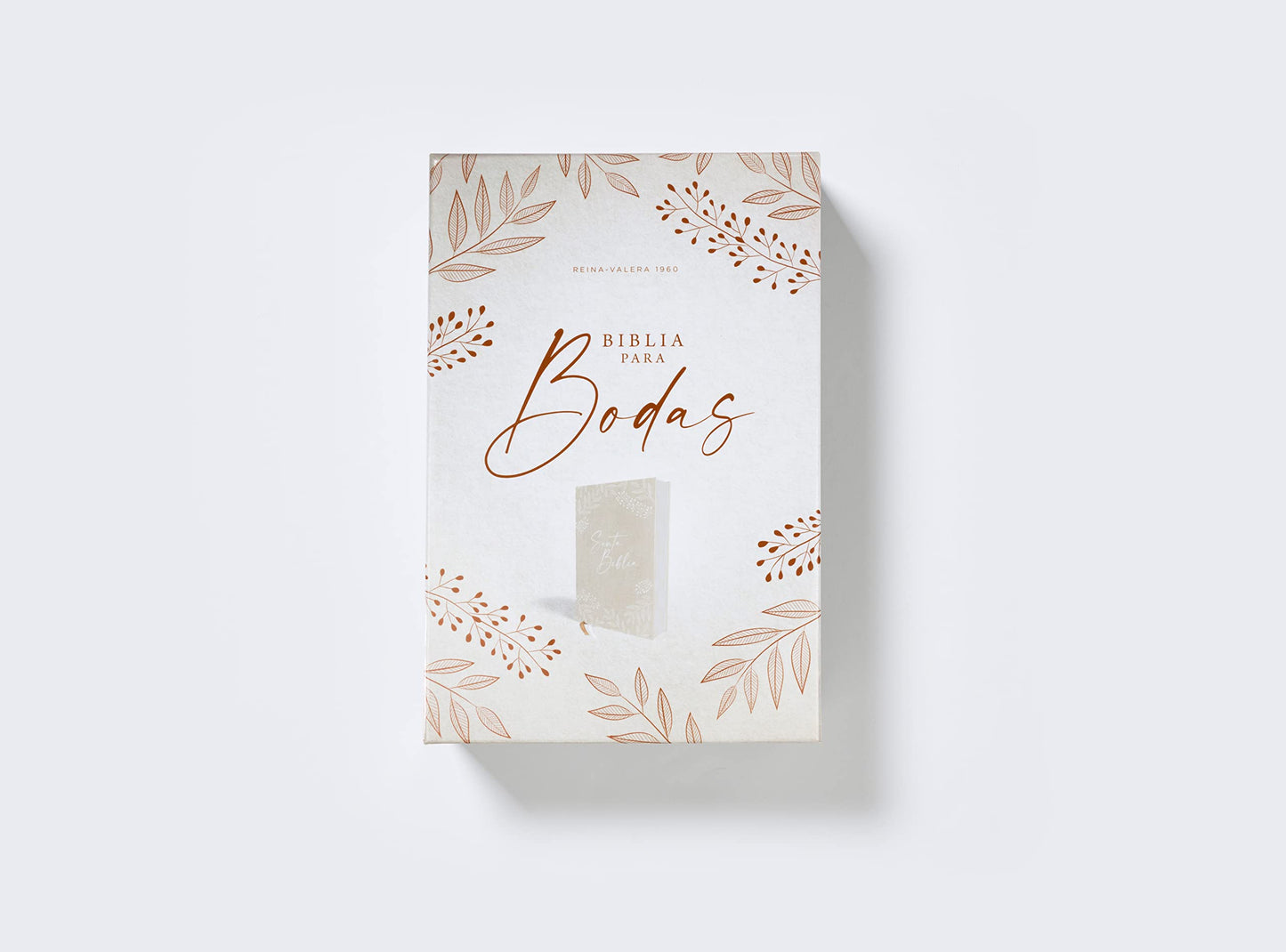 RVR60, Santa Biblia para Bodas, Tapa dura/Tela, Caja de Regalo, Palabras de Jesús en Rojo, Comfort Print