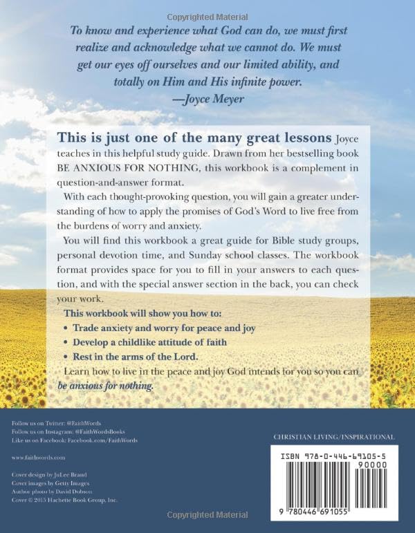 Be Anxious for Nothing: Study Guide: The Art of Casting Your Cares and Resting in God
