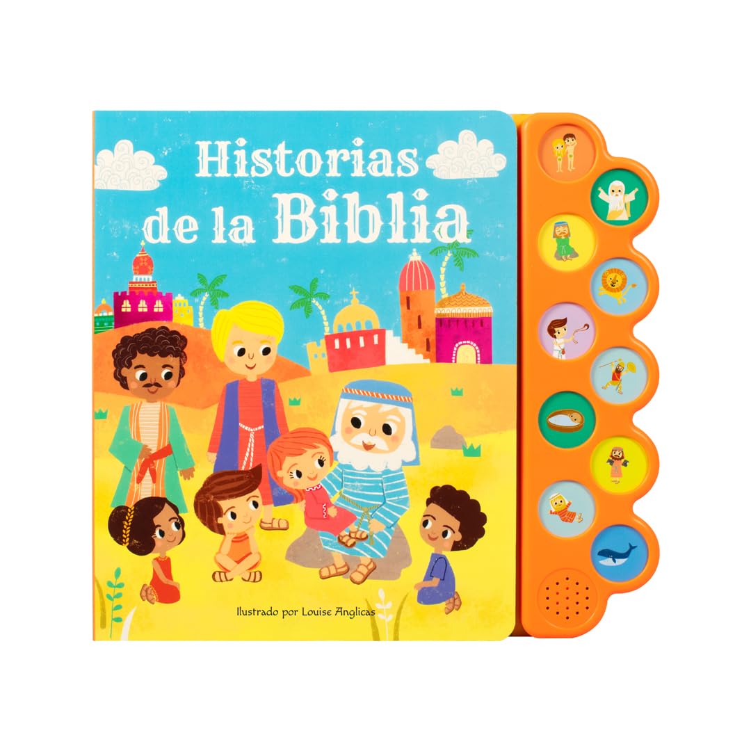 Libro infantil: Historias de la biblia con 10 botones con sonido