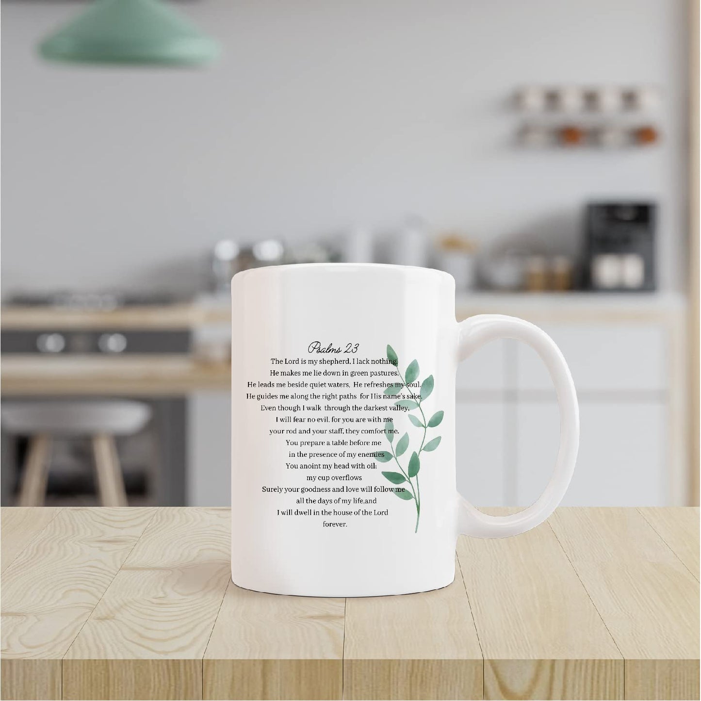 ▶ Taza de cerámica con versículos de la Biblia del Señor es mi pastor, taza de cerámica de 11 onzas, tazas de fe cristiana, regalos para mujeres cristianas, hombres, adolescentes, niñas y niños, regalo para amantes de los perezosos