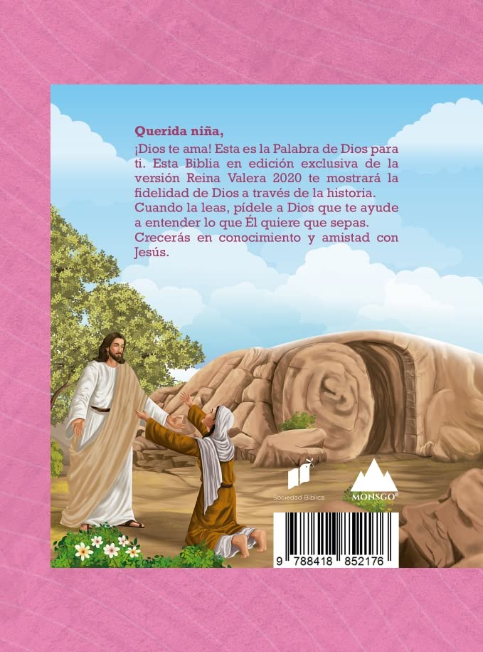 Biblia Rvr 2020 Para Niñas Rosada Vinilo Con Cierre (Bible Rvr 2020 Pocket Size Girls Pink Vinyl with Zipper (Spanish Edition)