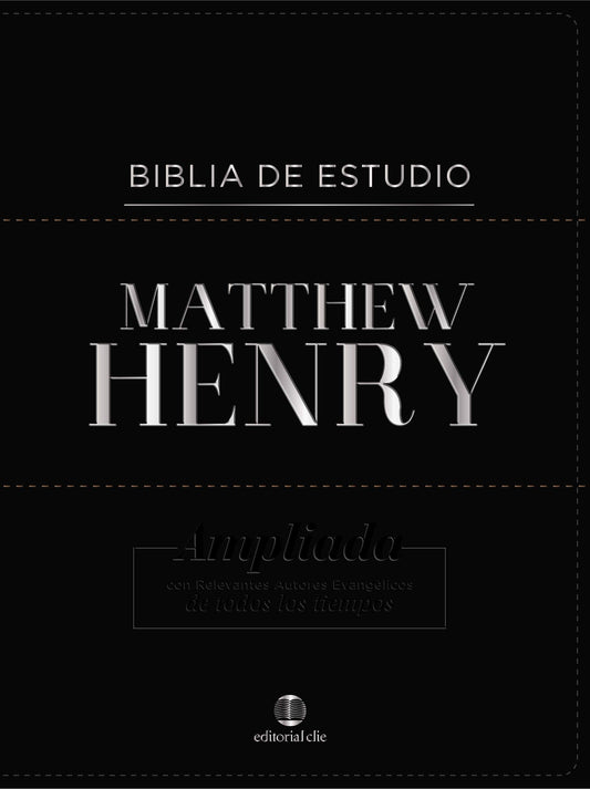 Rvr Biblia de Estudio Matthew Henry, Piel Fabricada