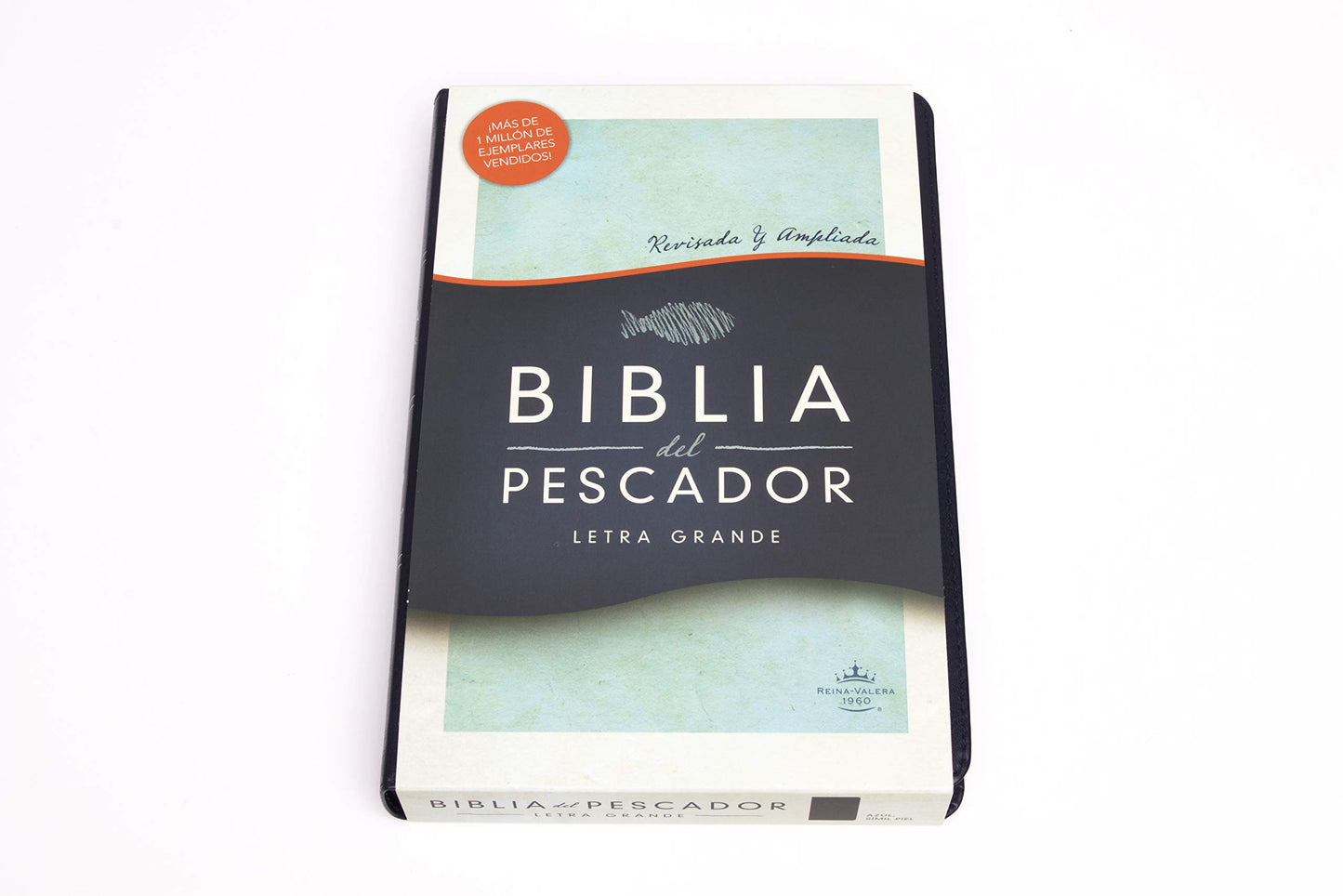 RVR 1960 Biblia del Pescador letra grande, azul símil piel (Spanish Edition)