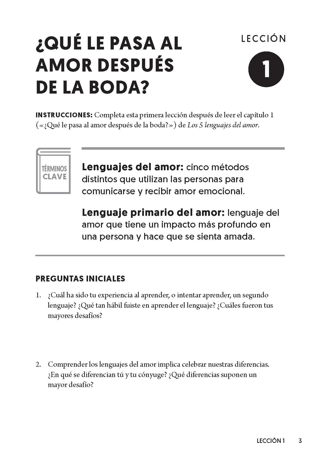 ▶ Los 5 Lenguajes del Amor - Cuaderno de Ejercicios