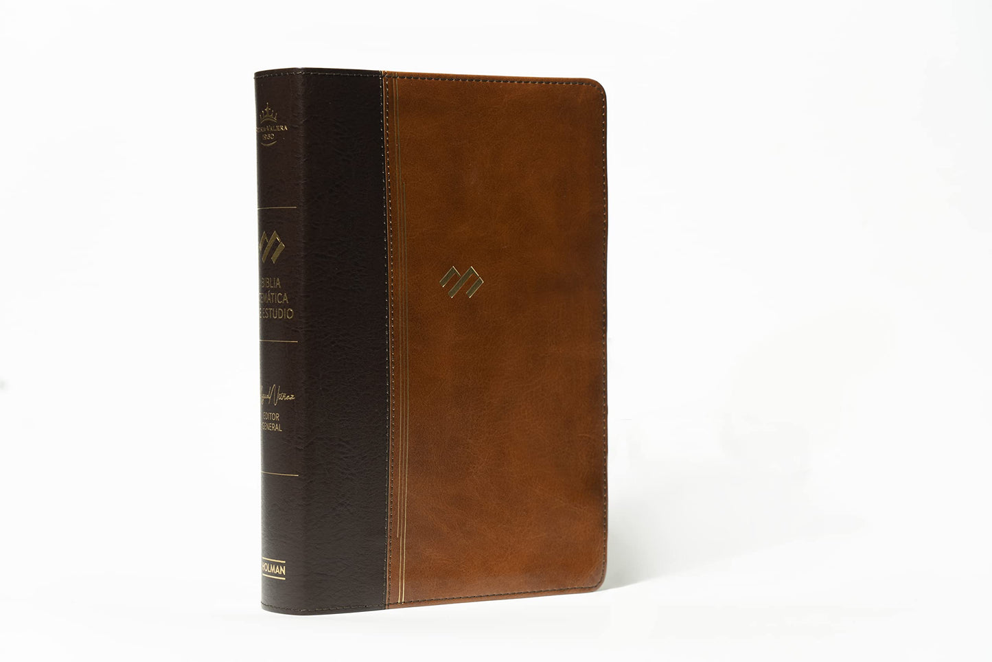 Reina Valera 1960 Biblia temática de estudio, marrón oscuro / RVR 1960 Thematic Study Bible, brown, bonded leather