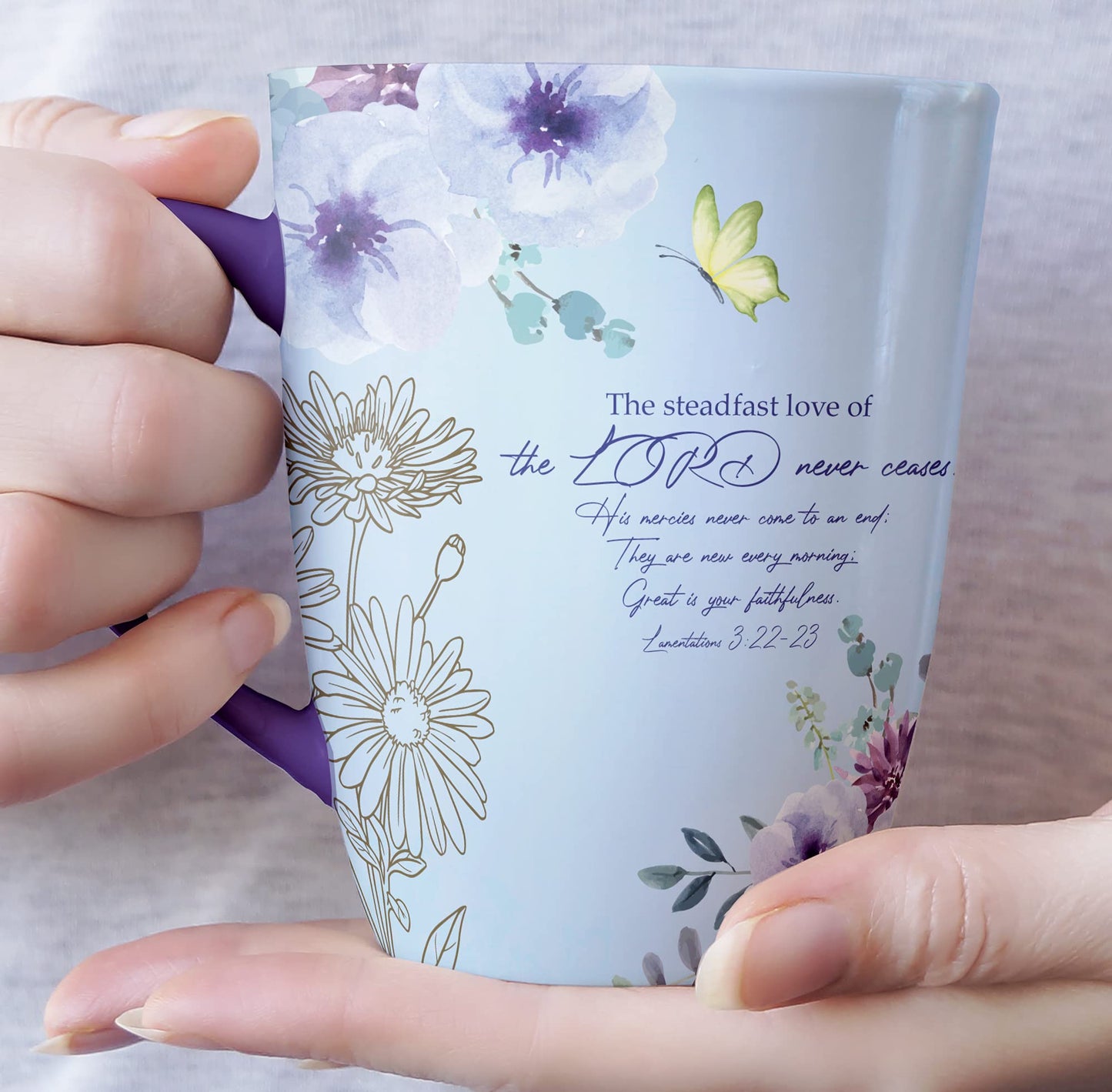 ▶ Tazas de café cristianas, juego de 6, 12 onzas, tazas de versículo de la Biblia, tazas cristianas, tazas de café de las escrituras, regalos de Navidad