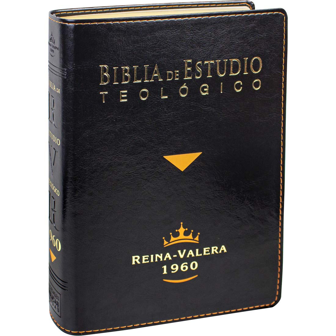 Biblia de Estudio Teológico Reina Valera 1960 Piel Fabricada Negro con Index (Spanish Edition)