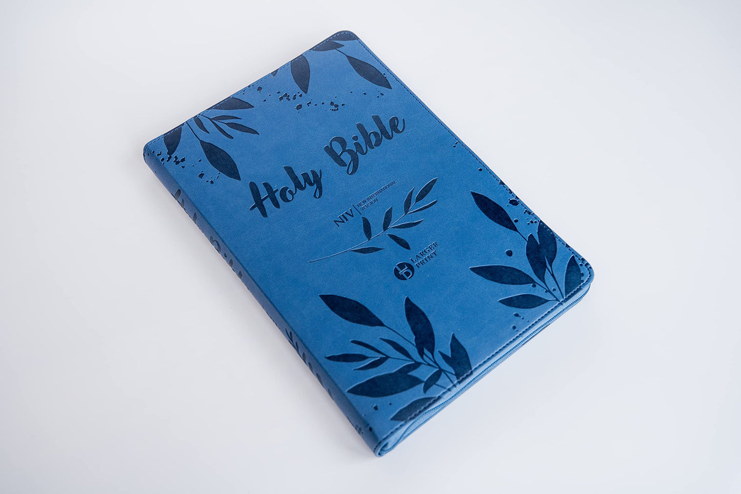 NIV Larger Print Blue Soft-tone Bible with Zip