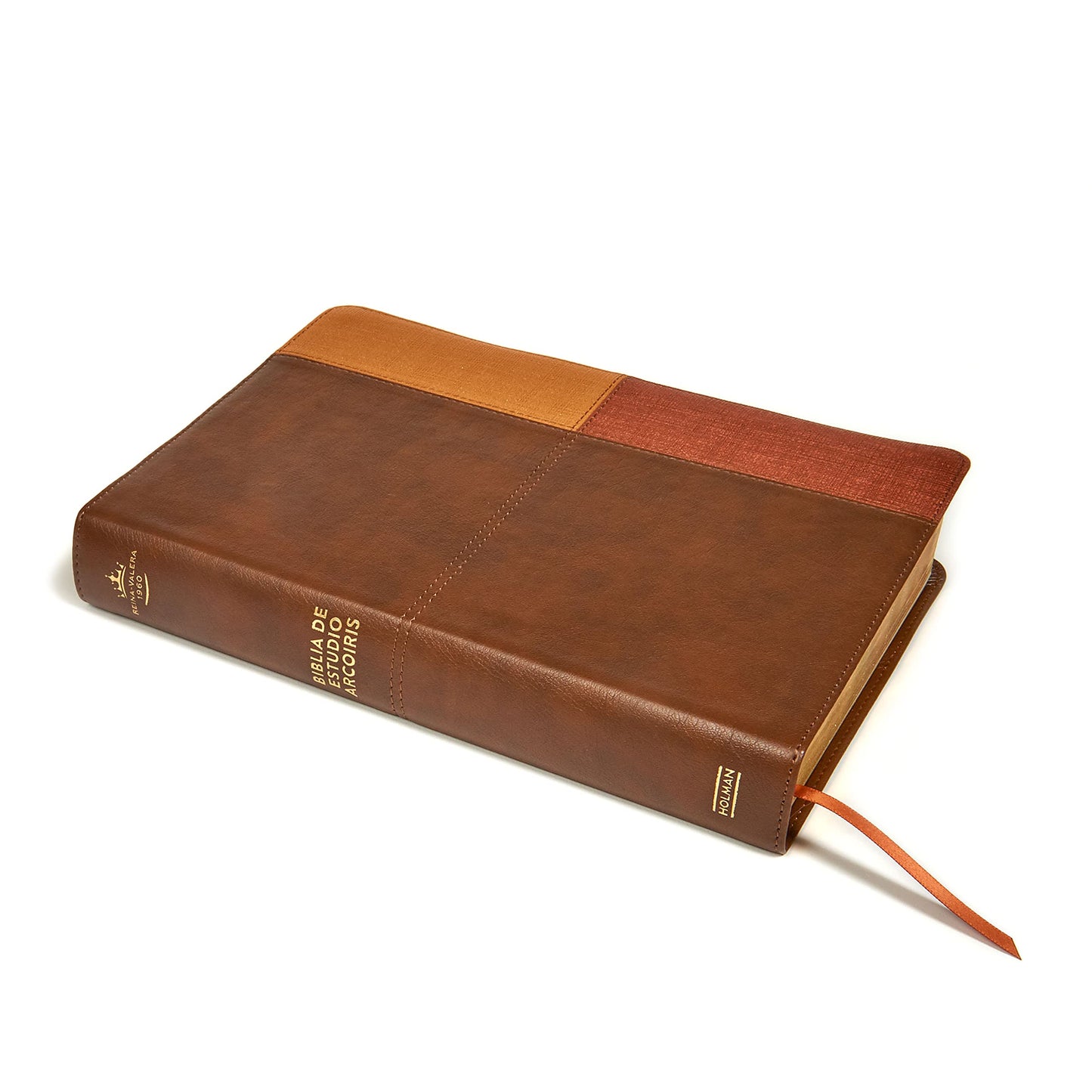 RVR 1960 Biblia de Estudio Arcoiris, cocoa/ terracota símil piel/ Rainbow Study Bible RVR 1960 cocoa/terracotta LeatherTouch