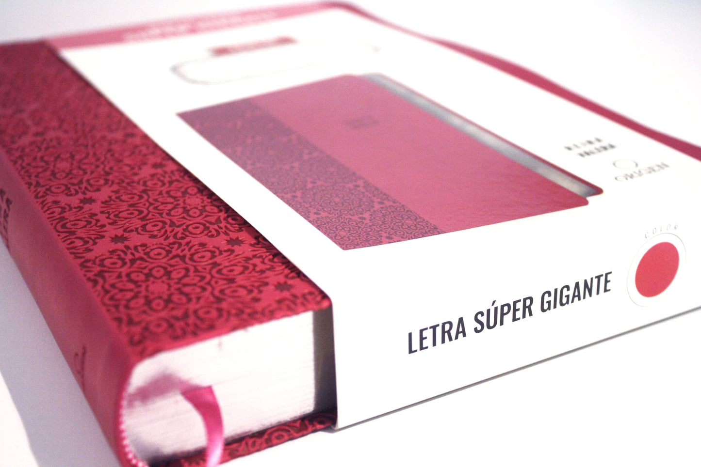 Santa Biblia Reina Valera, Letra Super Gigante, Piel Fucsia