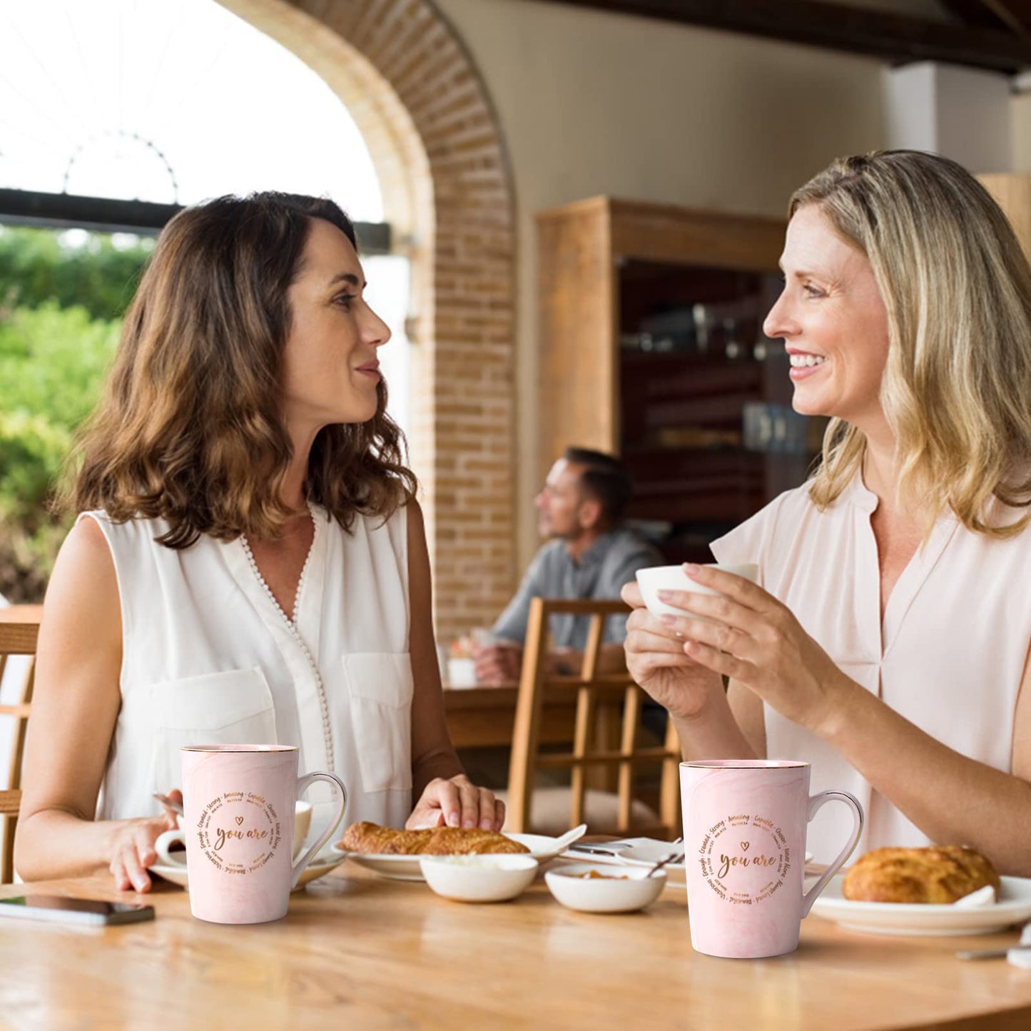 ▶ Regalos cristianos para mujeres, tazas de café inspiradoras, regalos religiosos, regalos inspiradores de cumpleaños espiritual para mujeres amigas, taza de café para mujeres con versículo