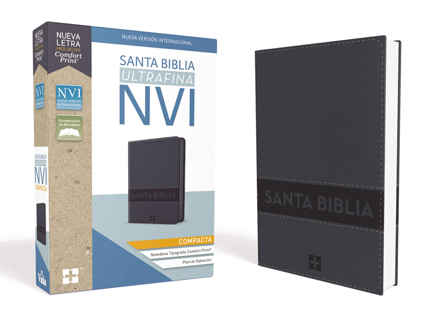 Santa Biblia NVI (Ultrafina Compacta, Aqua con Cierre Cubierta de piel)