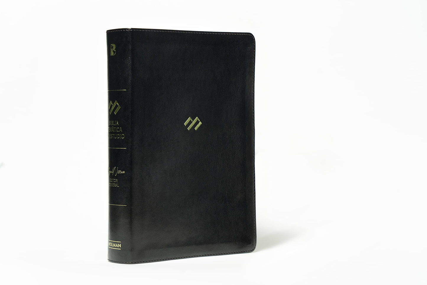 Reina Valera 1960 Biblia temática de estudio, negro piel genuina | RVR 1960 Thematic Study Bible, Black, Genuine Leather