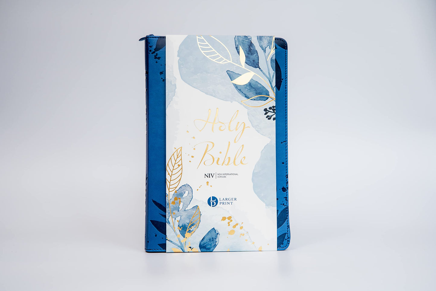 NIV Larger Print Blue Soft-tone Bible with Zip