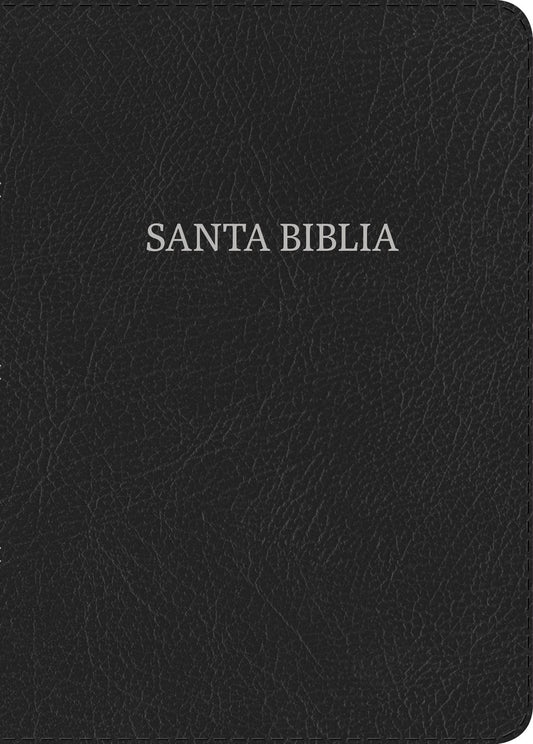 Biblia Reina Valera 1960 Compacta, Letra Grande, negro, piel fabricada | RVR 1960 Compact Bible Large Print Black, Bonded Leather