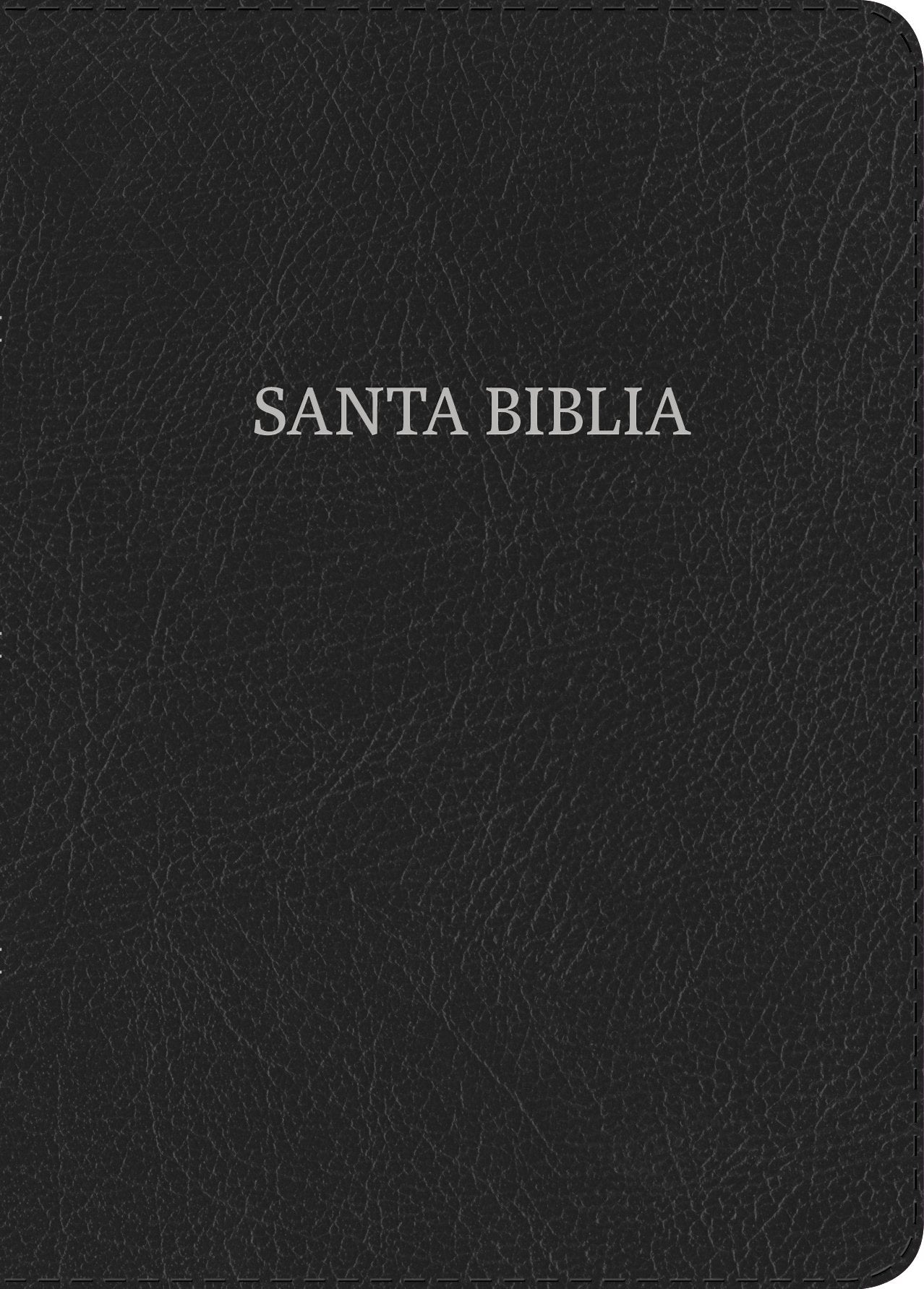 Biblia Reina Valera 1960 Tamaño manual. Letra grande, piel fabricada, negro / Hand Size Bible RVR 1960. Giant Print, Bonded Leather, Black