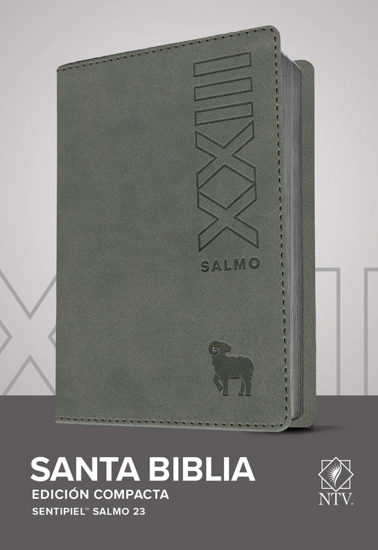 Santa Biblia Ntv, Edición Compacta, Salmo 23 (Sentipiel, Gris)