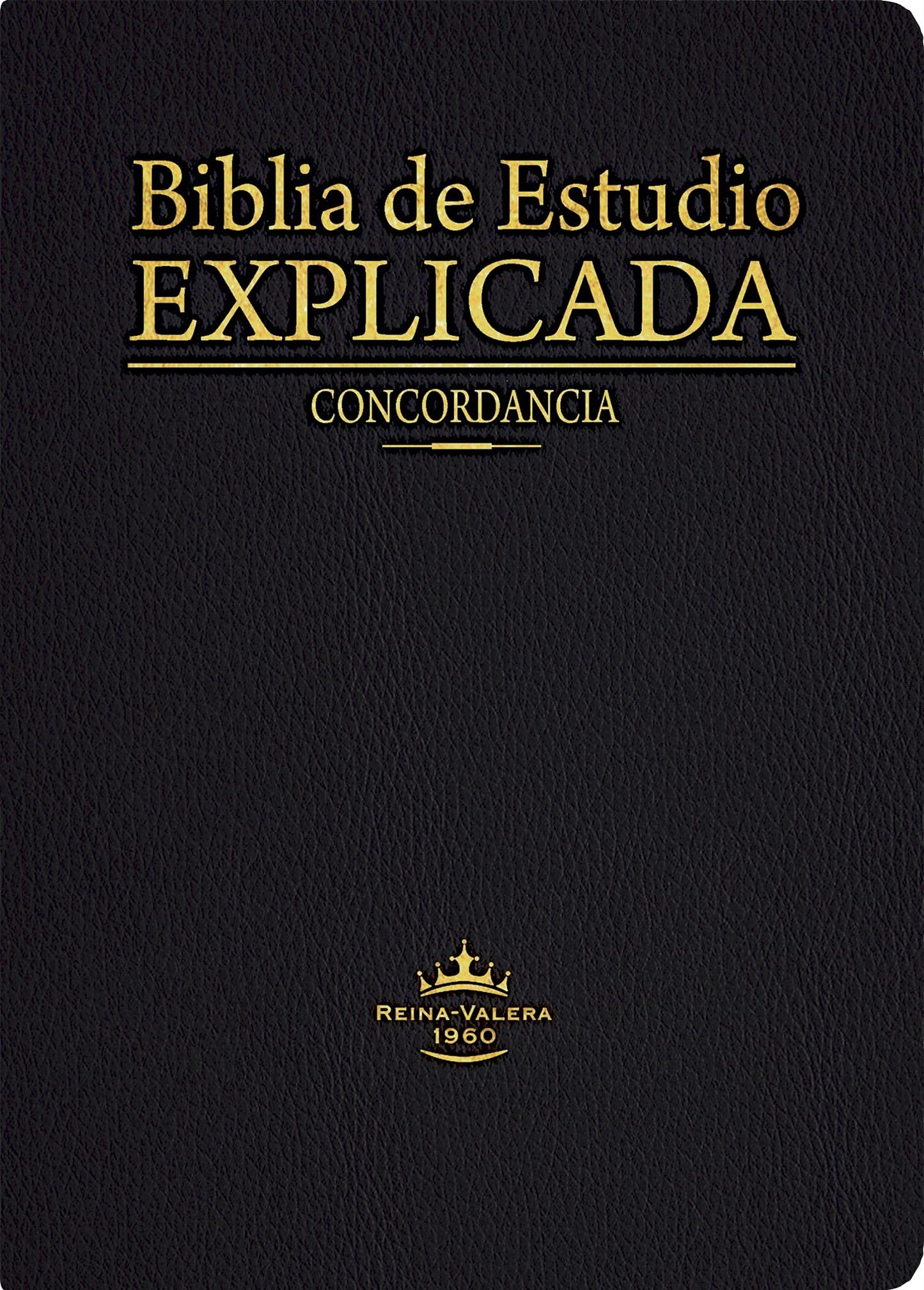 Biblia de Estudio Explicada (Piel especial negra) (Spanish Edition)