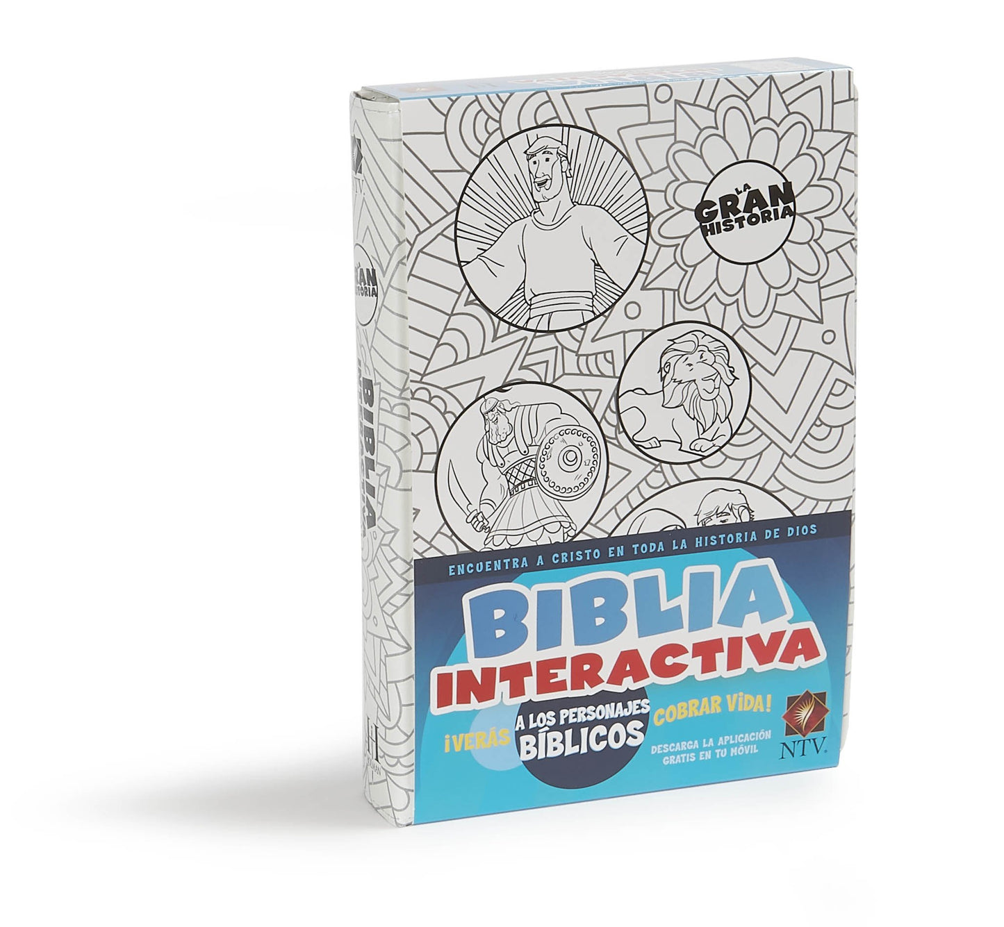 NTV La Gran Historia: Biblia Interactiva, blanco en tela para colorear