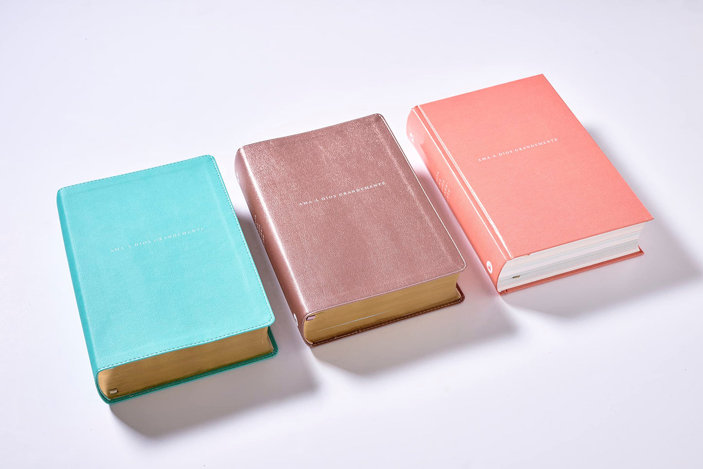 Nbla Biblia AMA a Dios Grandemente, Leathersoft, Oro Rosa, Interior a Cuatro Colores