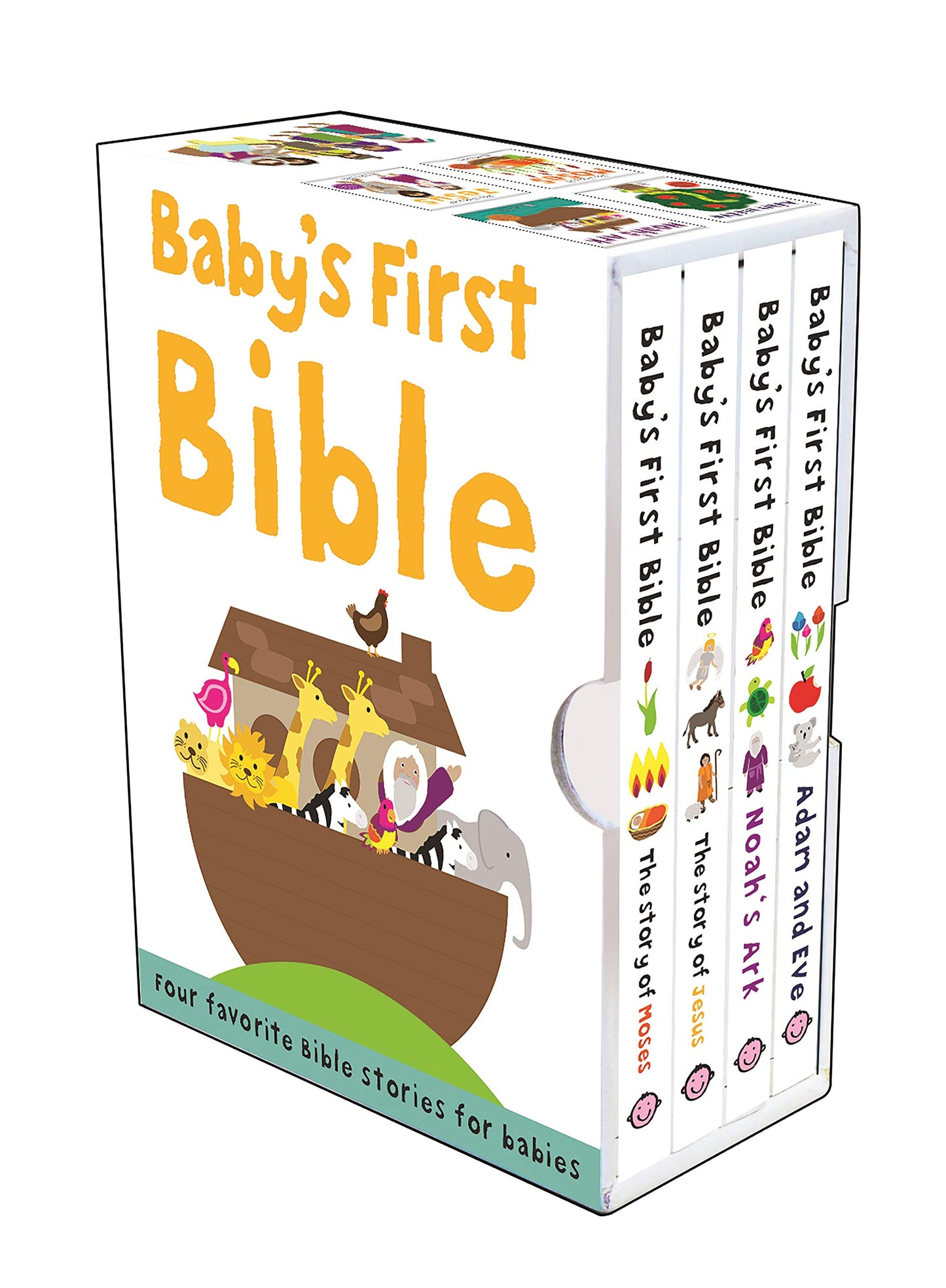 Baby's First Bible Boxed Set: The Story of Moses, the Story of Jesus, Noah's Ark, and Adam and Eve