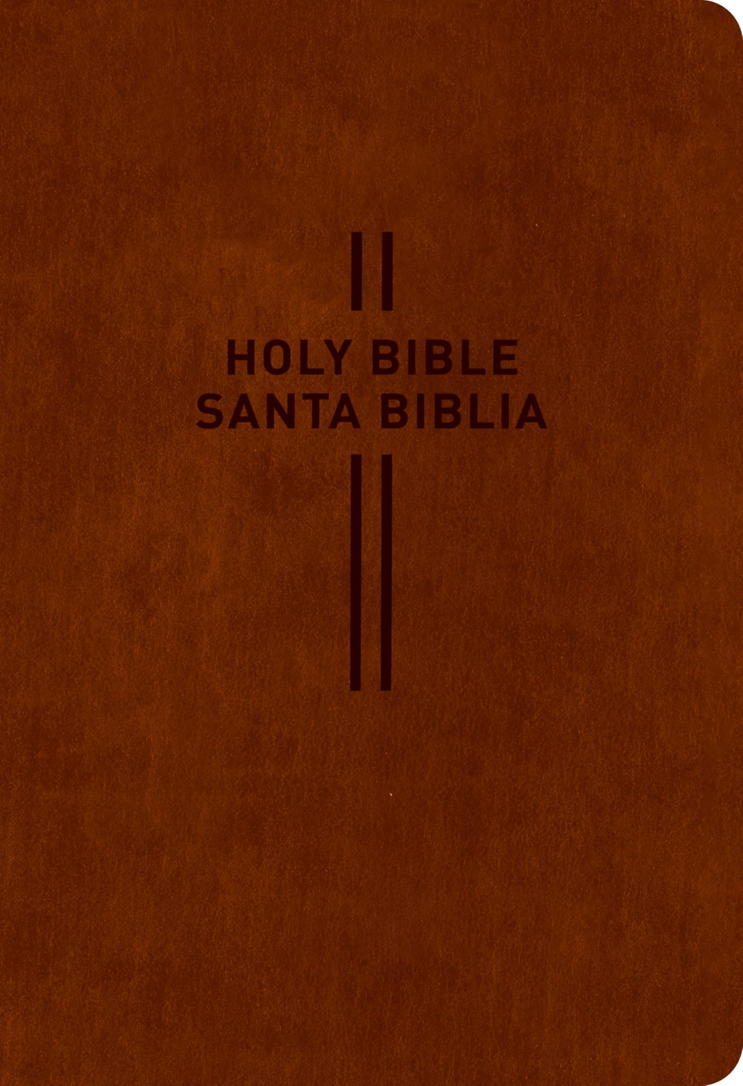 Bilingual Bible / Biblia Bilingüe Nlt/Ntv (Leatherlike, Brown)