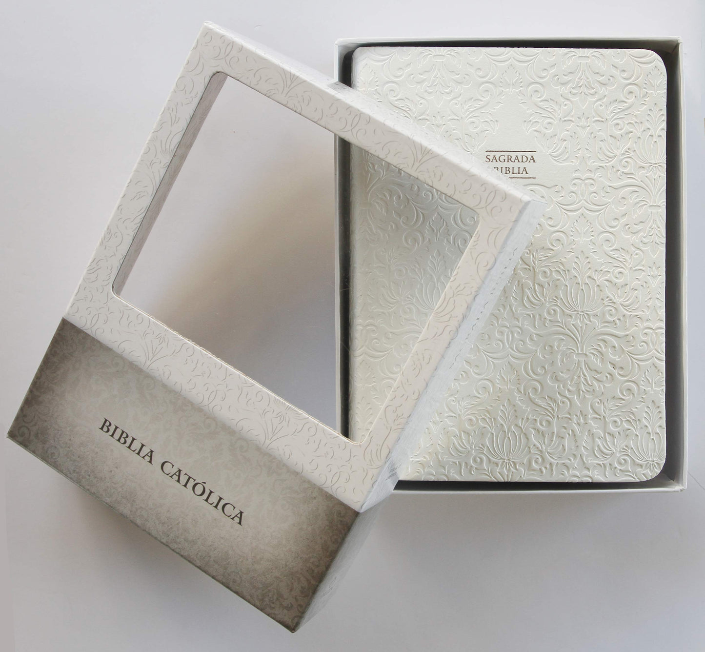 Biblia Católica en español. Boda, bautizo, primera comunión, confirmación y cumpleaños. Caja de regalo