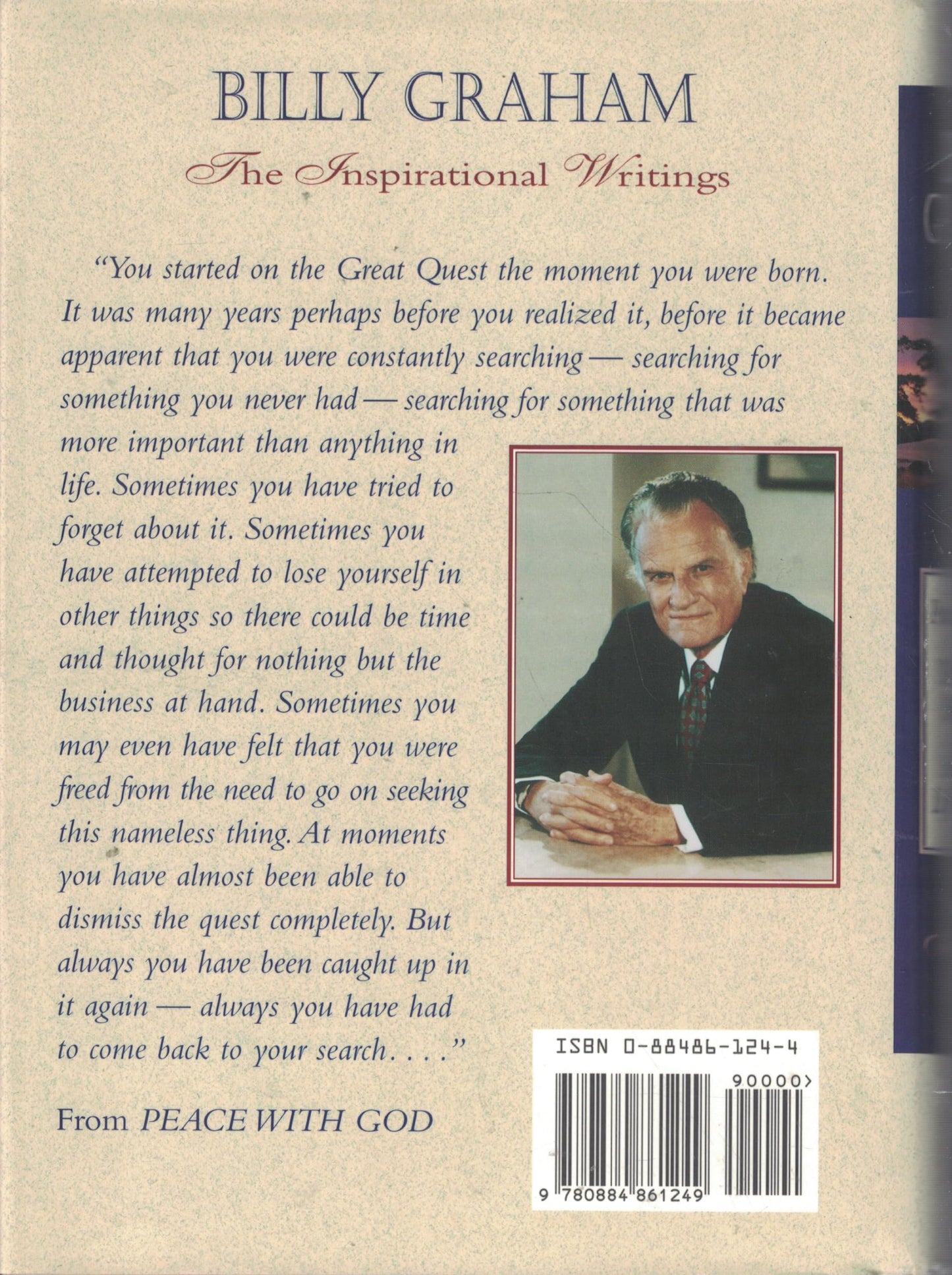 Billy Graham: The Inspirational Writings : Peace With God, the Secret of Happiness, Answers to Life's Problems