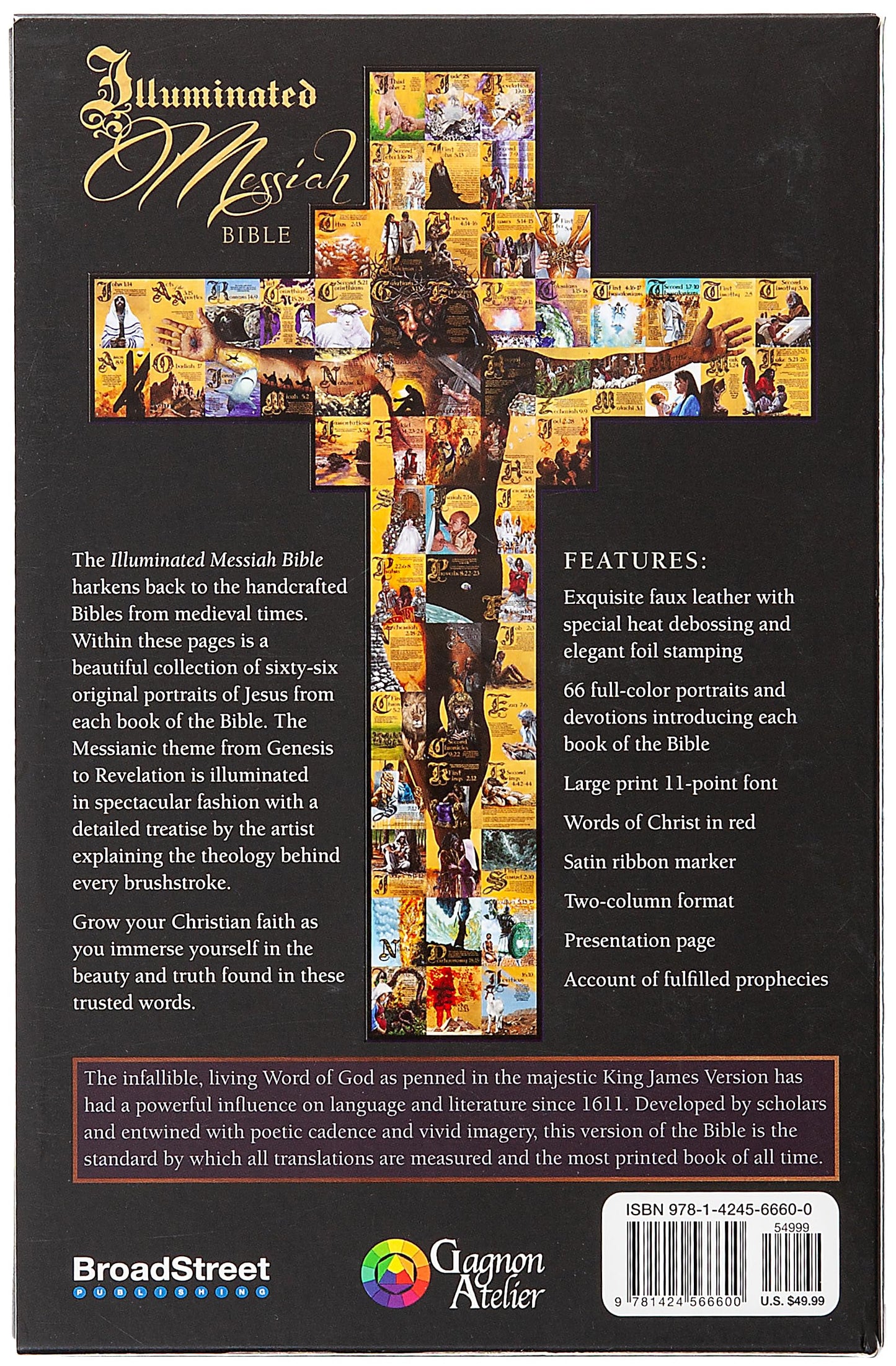 The Illuminated Messiah Bible: 66 Portraits of Jesus (Kjv)