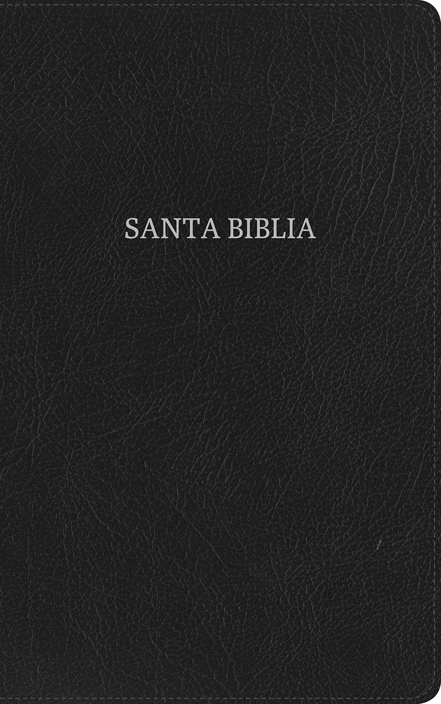 RVR 1960 Biblia ultrafina, negro piel fabricada con índice